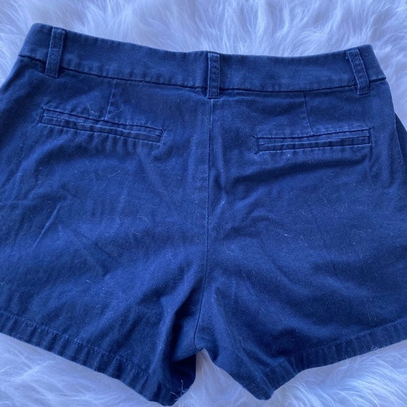 J. Crew Shorts Sz 4 Weathered Classic Twill City Fit Broken in Chino Navy Womens - Picture 6 of 10